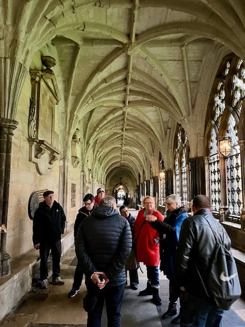 Students at Westminster Abbey