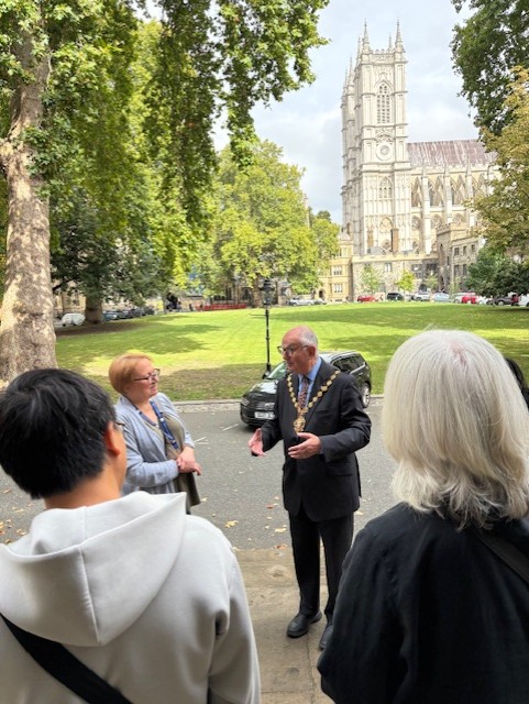 Lord Mayor and Jill Dalton at Westminster
