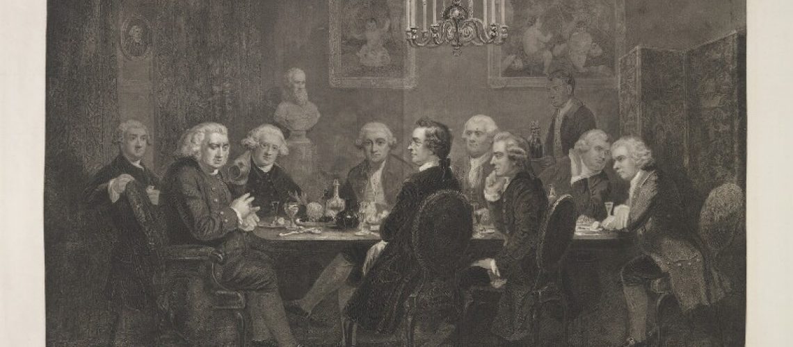A literary party at Sir Joshua Reynolds', National Portrait Gallery