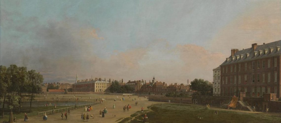 The Old Horse Guards from St James's Park c.1749 by Canaletto, 1697-1768